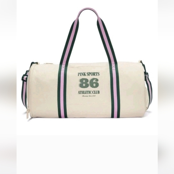 New 2025 Victoria’s Secret PINK Dorm Duffle Bag Pink Sports Athletic Club - Picture 5 of 8